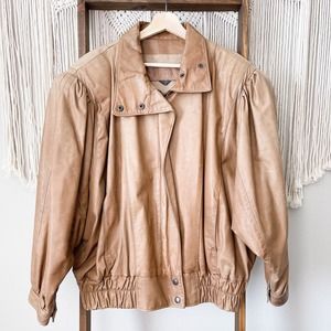 Georgetown Leather Design Vintage Bomber Jacket